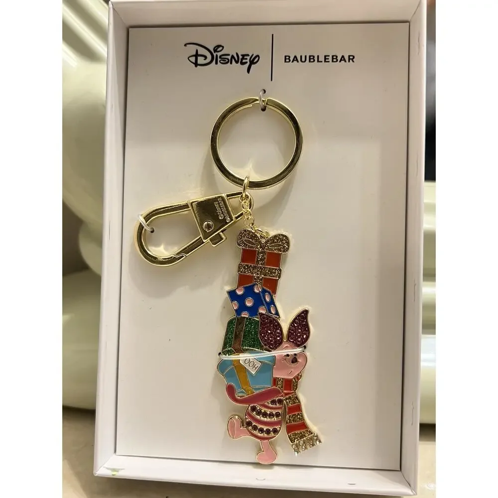Disney Baublebar Piglet Christmas Edition Keychain New In Box